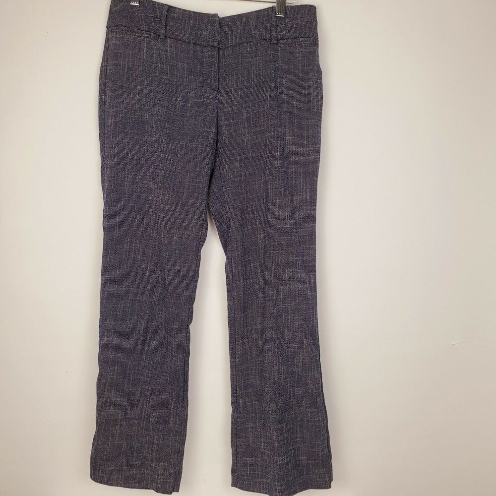 New York & Co 7th Avenue Pants Slacks Blue Bootcut Career Women's Size 8P